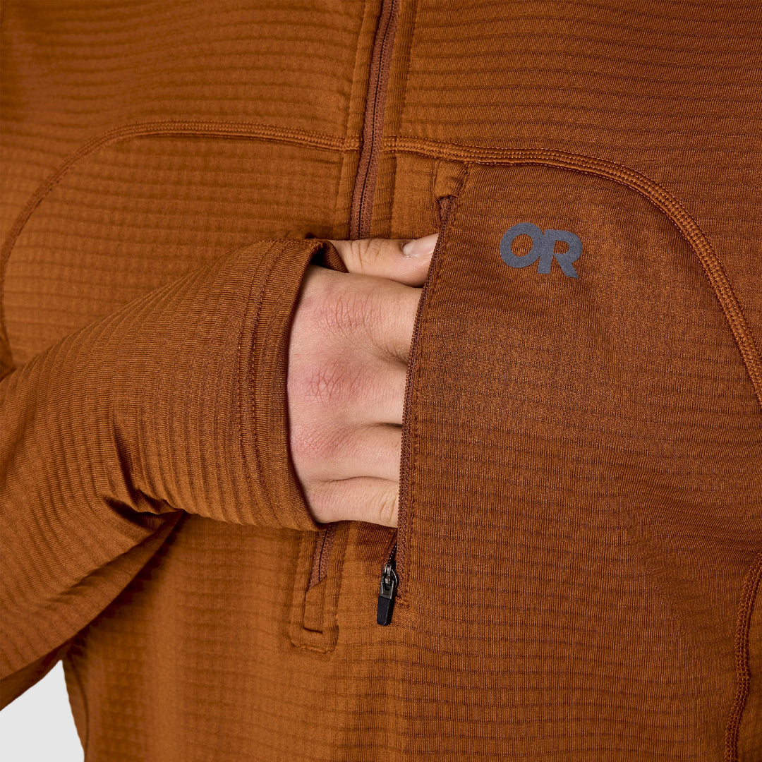 Outdoor Research Men's Vigor Grid Fleece Half Zip