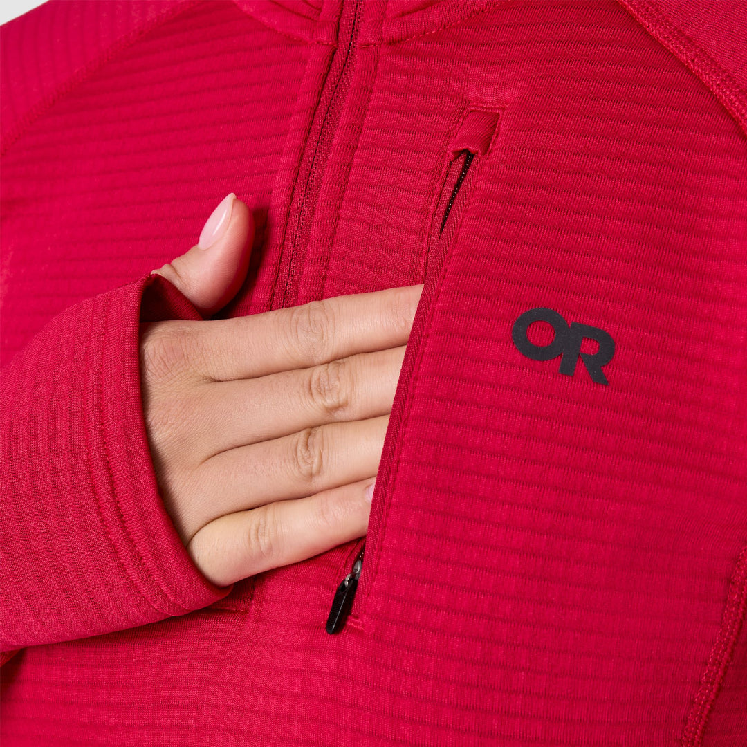 Outdoor Research Women's Vigor Grid Fleece Quarter Zip