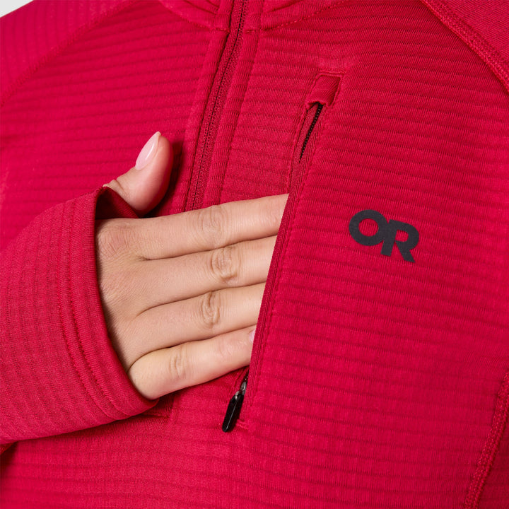 Outdoor Research Women's Vigor Grid Fleece Quarter Zip