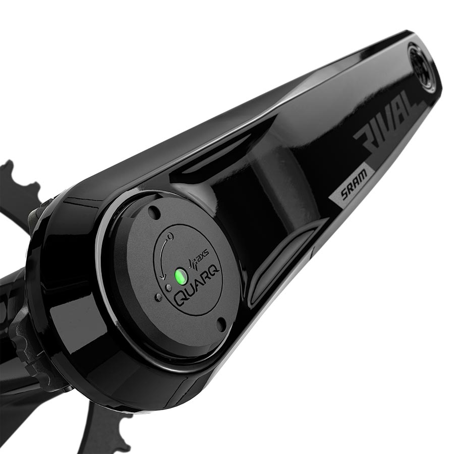 SRAM Rival D1 Quarq Wide 1x Power Meter Crankset Speed: 12 Spindle: 28.99mm 46 DUB 175mm Black Road Disc