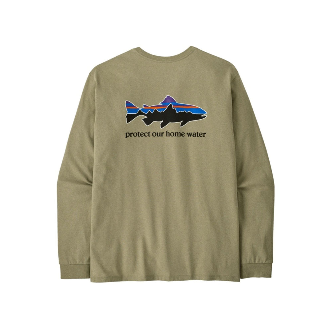 Patagonia Men's L/S Home Water Trout Responsibili-Tee