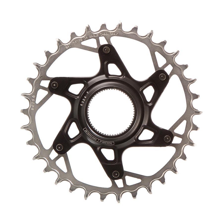 SRAM XX T-Type Fazua Chainring Teeth: 34 Speed: 12 BCD: Direct Mount Aluminum/Steel Silver