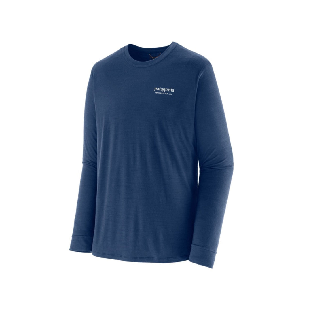 Patagonia Men's L/S Cap Cool Merino Blend Graphic Shirt