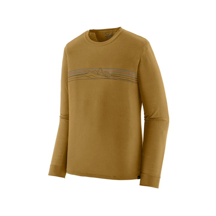 Patagonia Men's L/S Cap Cool Merino Blend Graphic Shirt