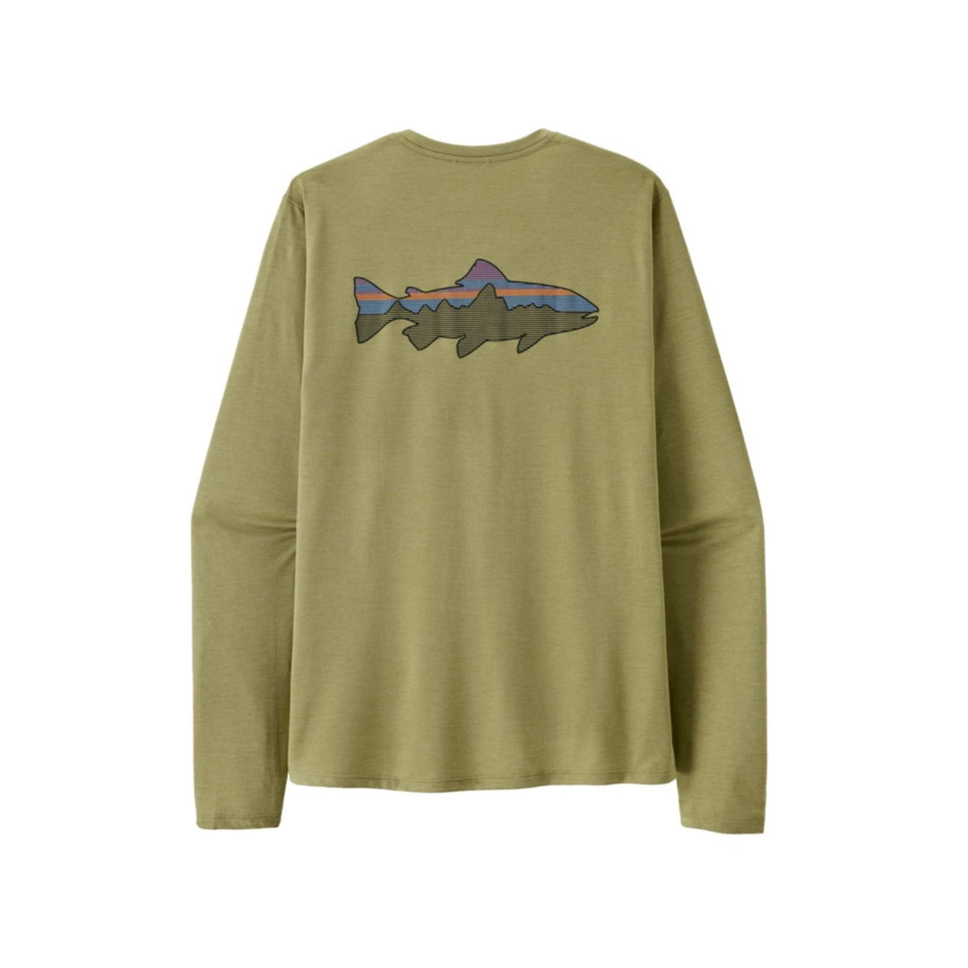Patagonia Men's L/S Cap Cool Sun Shirt - Fitz Roy Trout