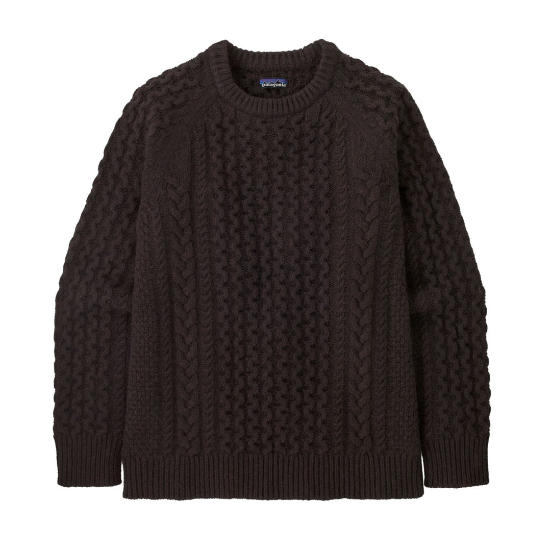 Patagonia Recycled Wool-Blend Cable Knit Crewneck Sweater