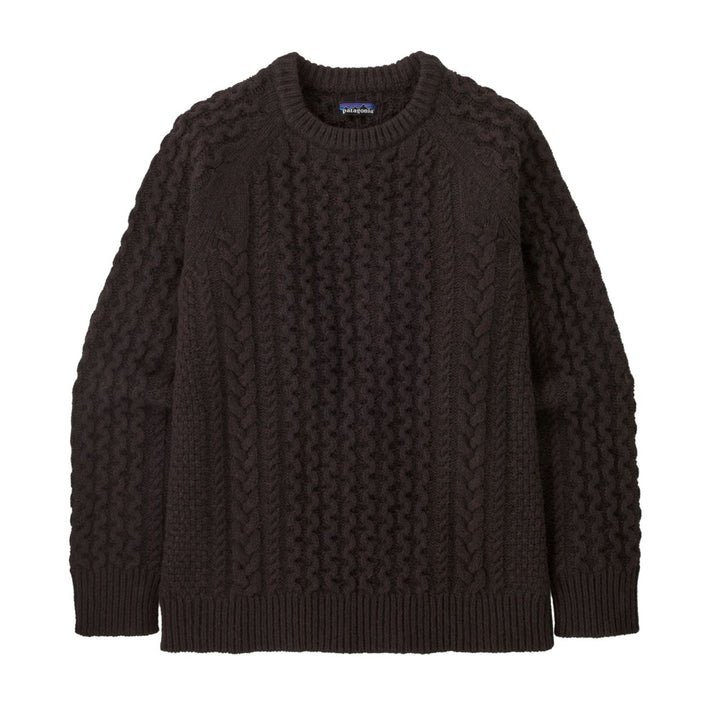 Patagonia Recycled Wool-Blend Cable Knit Crewneck Sweater