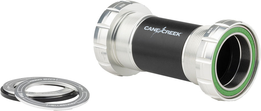 Cane Creek Hellbender 70 Bottom Bracket - English For 30mm Spindle Silver