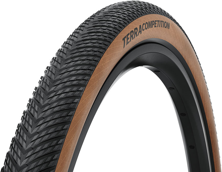 Continental Terra Competition Tire - 700 x 45 Tubeless Folding BLK/Transparent Grip Trail Casing E25