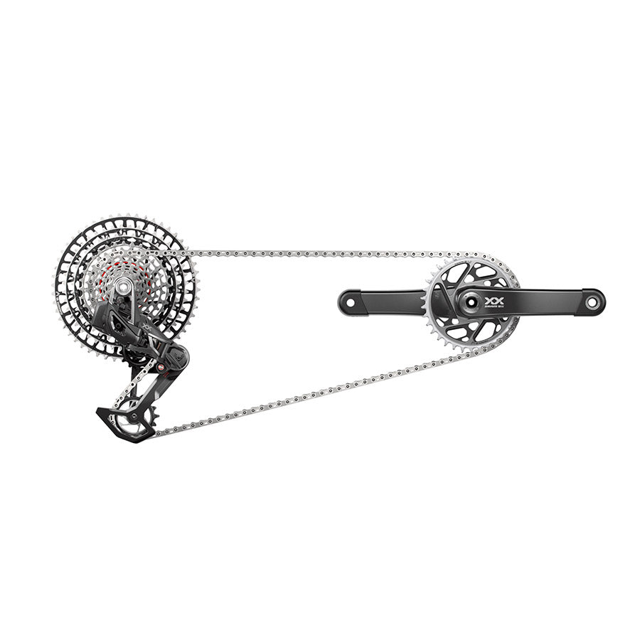 SRAM XX SL T-Type Eagle AXS Groupset 170mm Blk