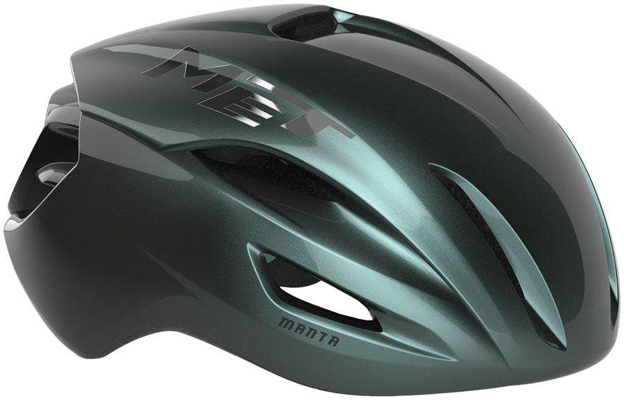 MET Manta Helmet - Hyper Teal Glossy Medium