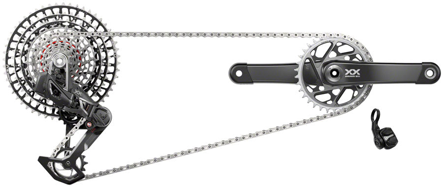 SRAM XX SL T-Type Eagle Transmission Groupset - 170mm Crank 34t Chainring AXS POD Controller 10-52t Cassette Rear Derailleur Chain