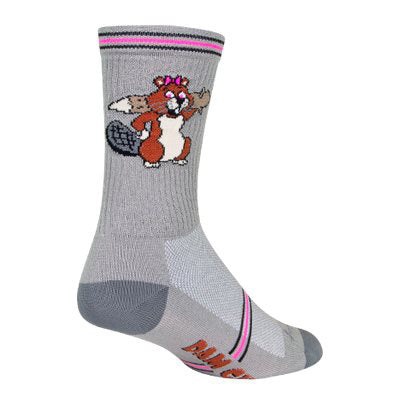 Sockguy Crew Dam Girl 6" Socks 9-13 Grey
