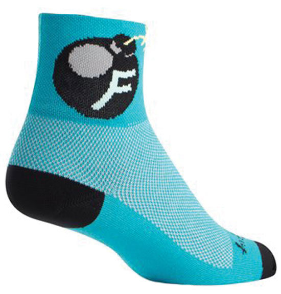 Sockguy F'Bomb Socks 9-13 Blue/Black