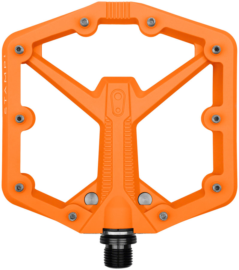 Crankbrothers Stamp 1 Gen 2 Pedals - Platform Composite 9/16" Orange Large