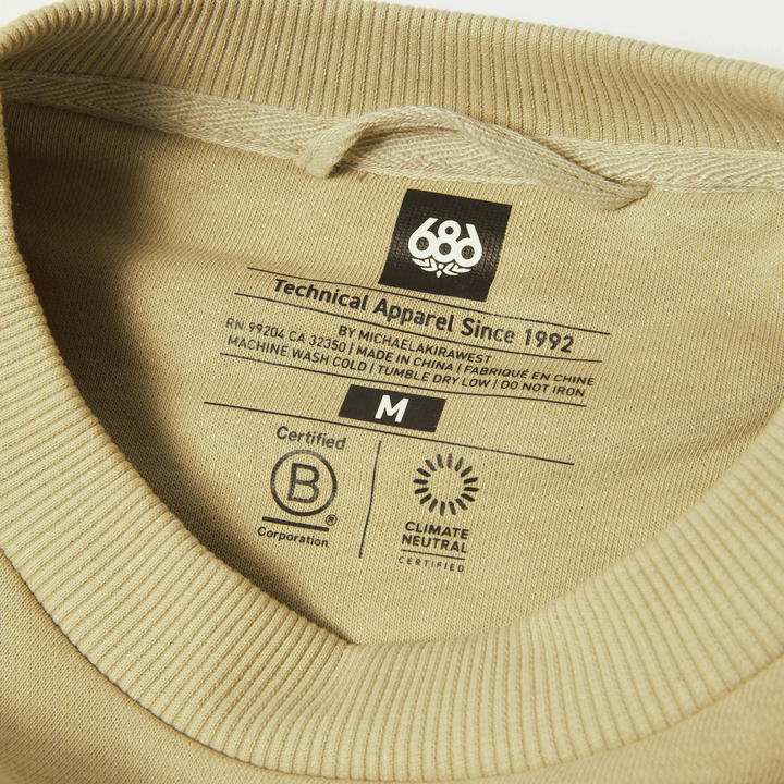 686 HUF PREMIUM HEAVYWEIGHT CREW SWEATSHIRT