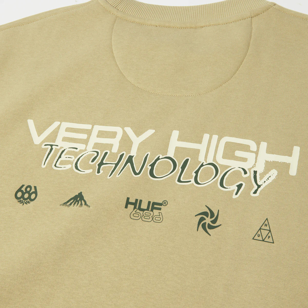 686 HUF PREMIUM HEAVYWEIGHT CREW SWEATSHIRT