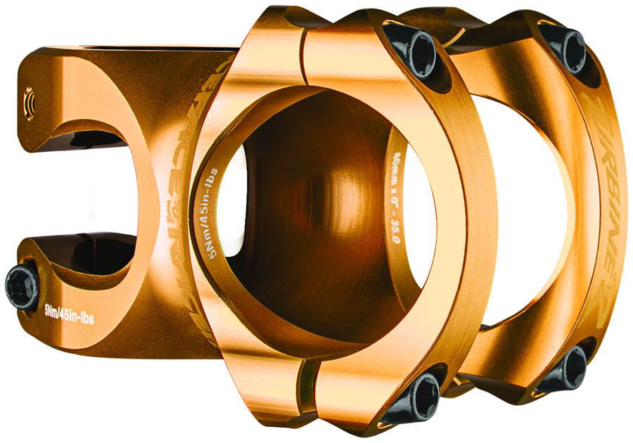 RaceFace Turbine R 35 Stem - 40mm 35mm Clamp +/-0 1 1/8" Kashmoney Gold