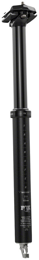 FOX Transfer Performance Elite Dropper Seatpost - 30.9 mm 120 mm Internal Routing Anodized BLK