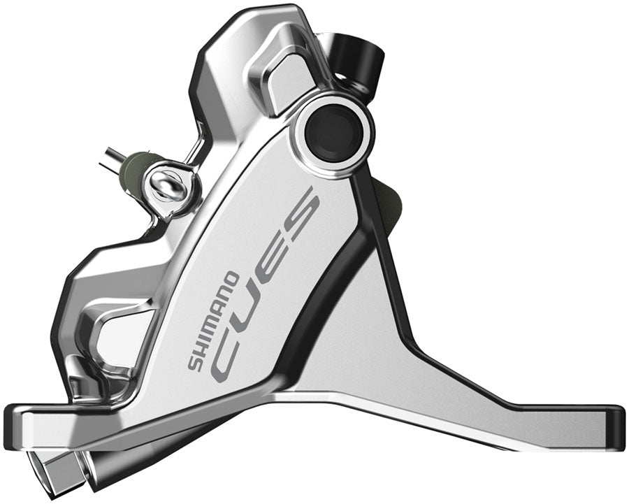 Shimano CUES BR-U6030F Hydraulic Disc Brake Caliper - Front Flat Mount Resin Pad Silver