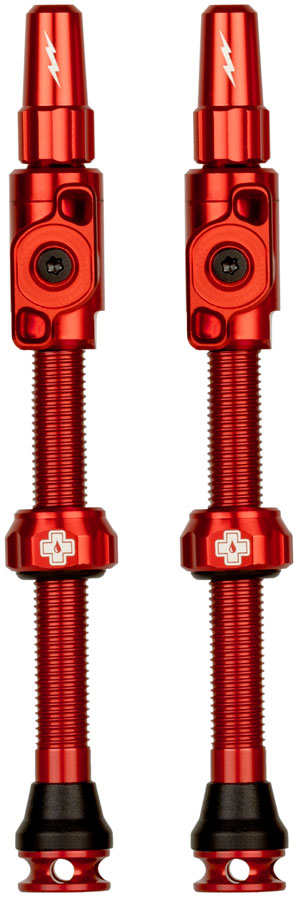 Muc-Off Big Bore Lite Tubeless Valve Stems - XLarge 60mm Red