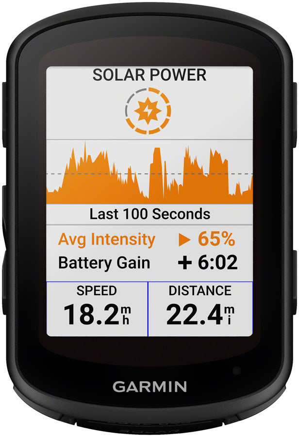 Garmin Edge 840 Solar Bike Computer - GPS Wireless Black