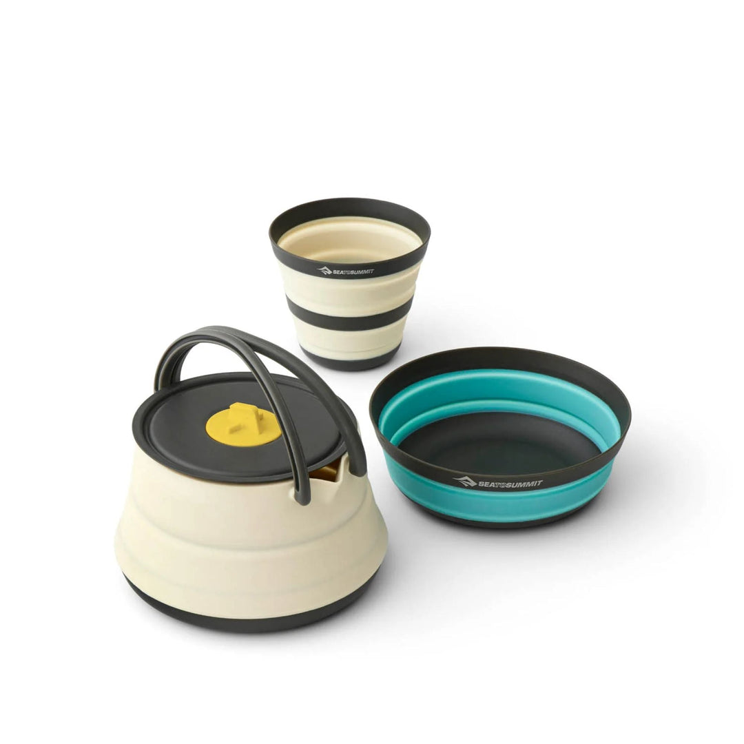 Sea to Summit Frontier UL Collapsible Kettle Cook Set - [3 Piece] 1.1L with Cup & Bowl