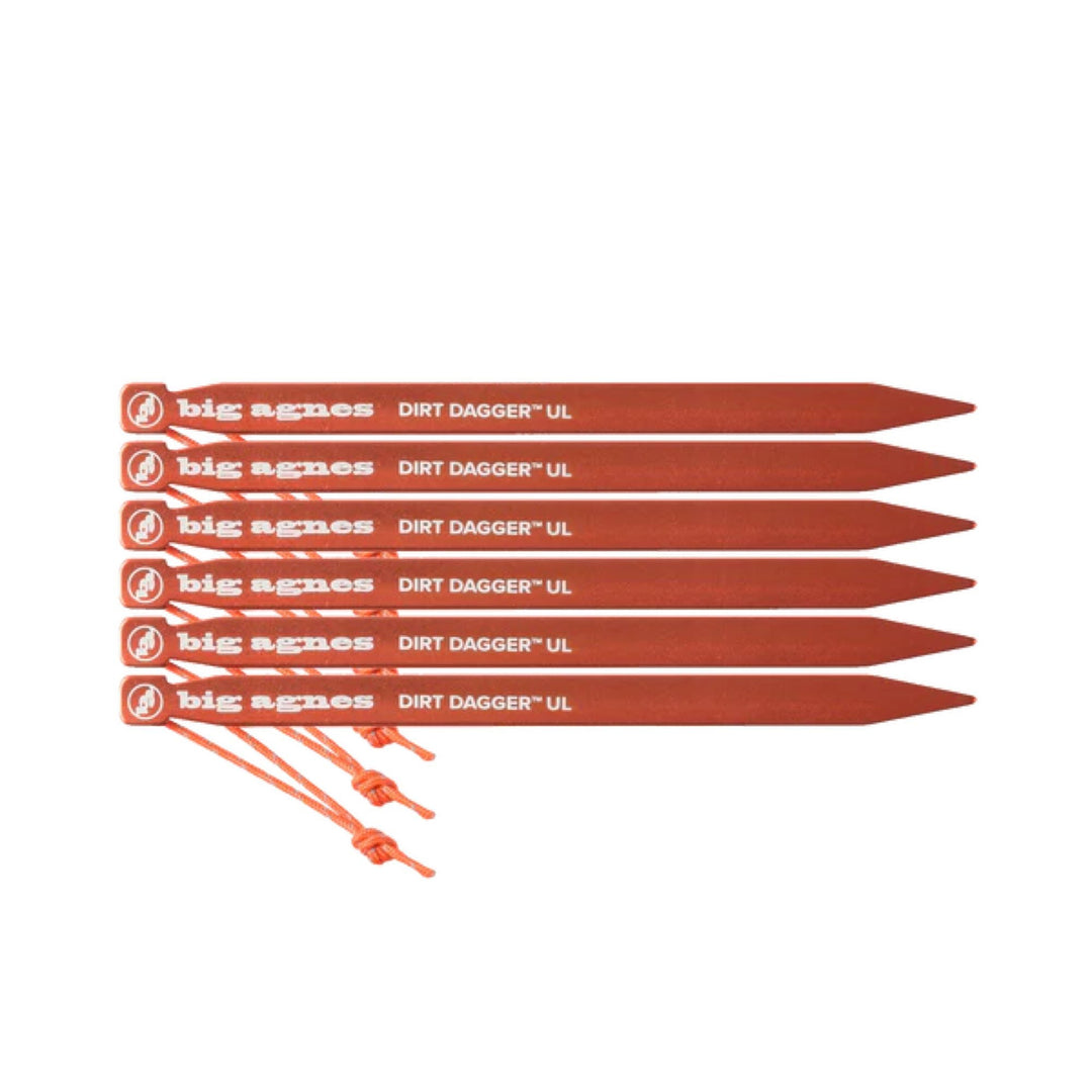 Big Agnes Dirt Dagger UL 6.75” Tent Stakes: Pack of 6