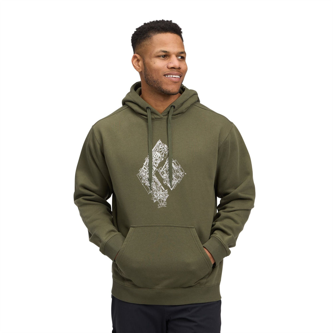 Black Diamond Men's Engineered Diamond Pullover Hoodie