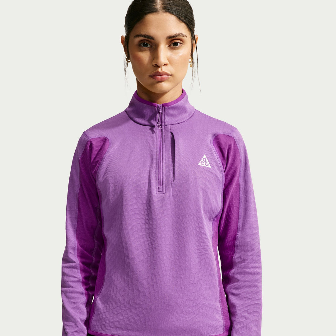 Nike ACG Women's "Wolf Grid" Therma-Fit 1/2-Zip Hiking Top