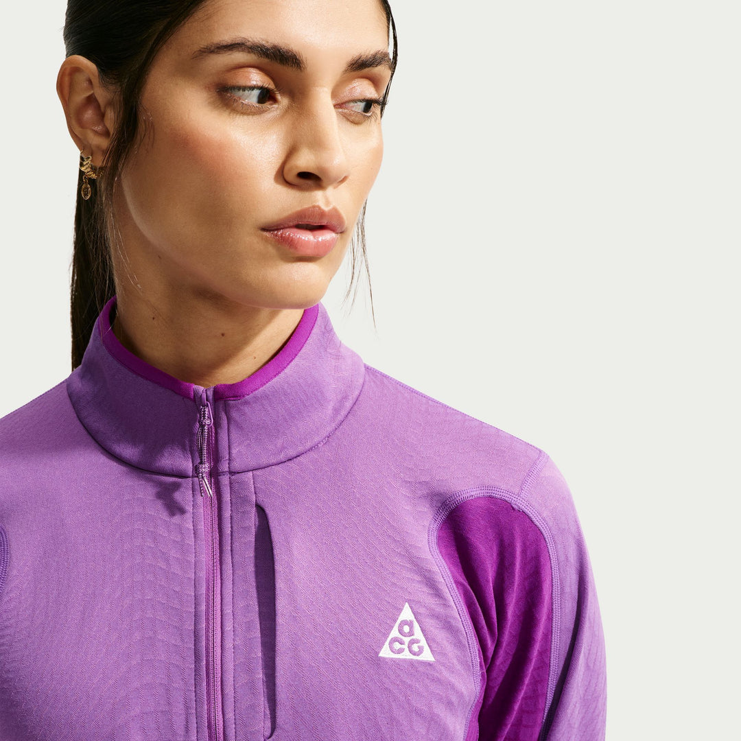Nike ACG Women's "Wolf Grid" Therma-Fit 1/2-Zip Hiking Top