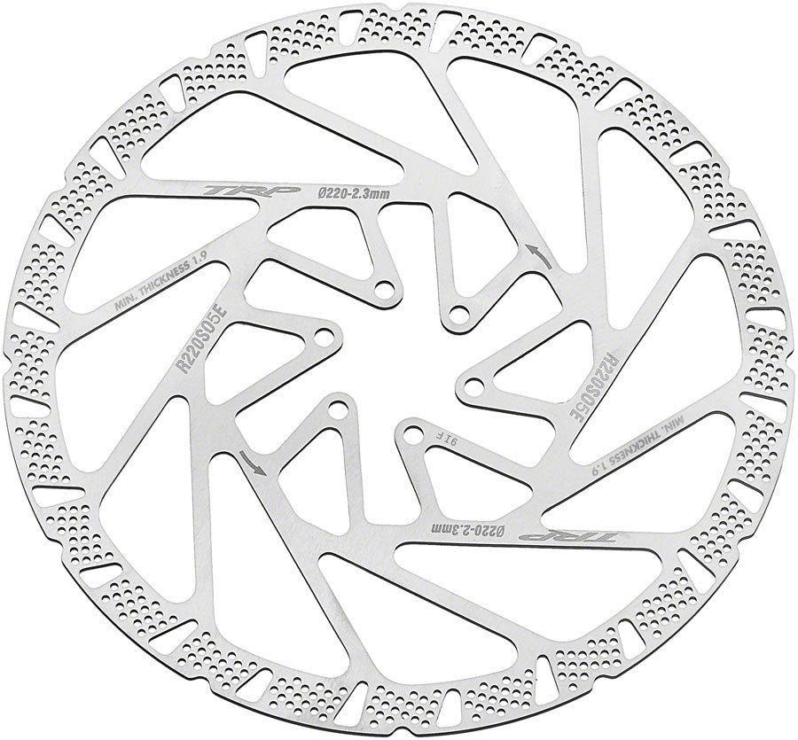 TRP S05E Race Disc Brake Rotor - 220mm 6-Bolt 2.3mm Rust Blocker Treatment