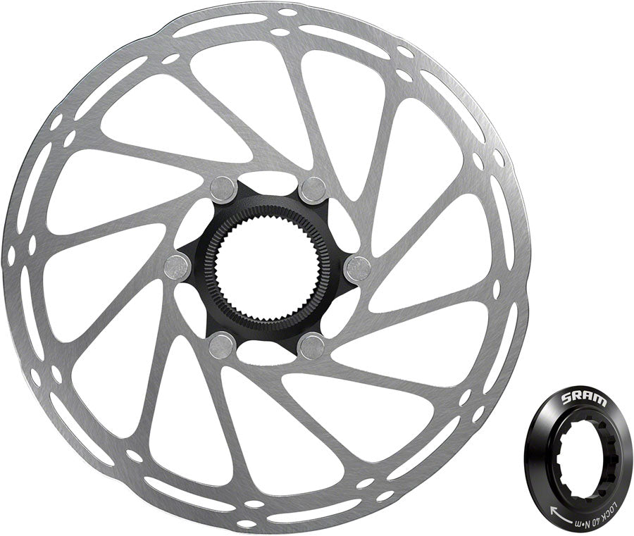SRAM CenterLine Disc Brake Rotor - 180mm Center Lock 1.85mm Includes Internal Tooled Lockring
