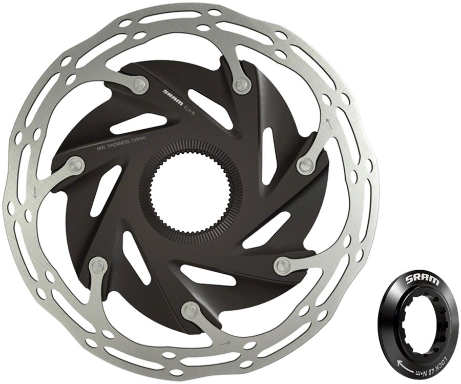 SRAM CenterLine XR Disc Brake Rotor - 140mm Center Lock 1.85mm Includes Internal Tooled Lockring