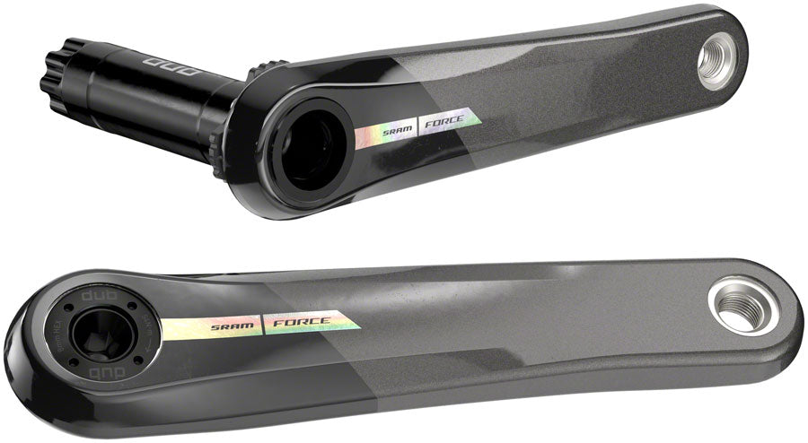 SRAM Force Crank Arm Assembly - 172.5mm 12-Speed 8-Bolt Direct Mount DUB Spindle Interface Iridescent Gray D2