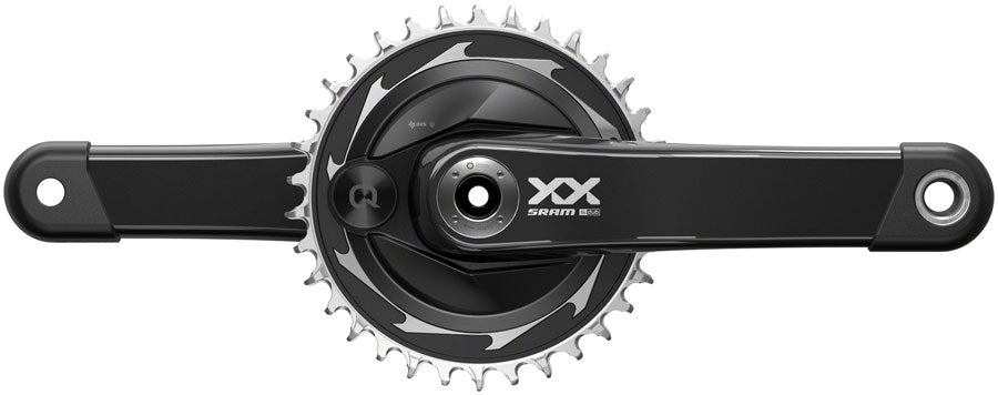 SRAM XX SL Eagle T-Type AXS Power Meter Crankset - 170mm 12-Speed 34t Chainring DM Thread Mount DUB Spindle Interface BLK
