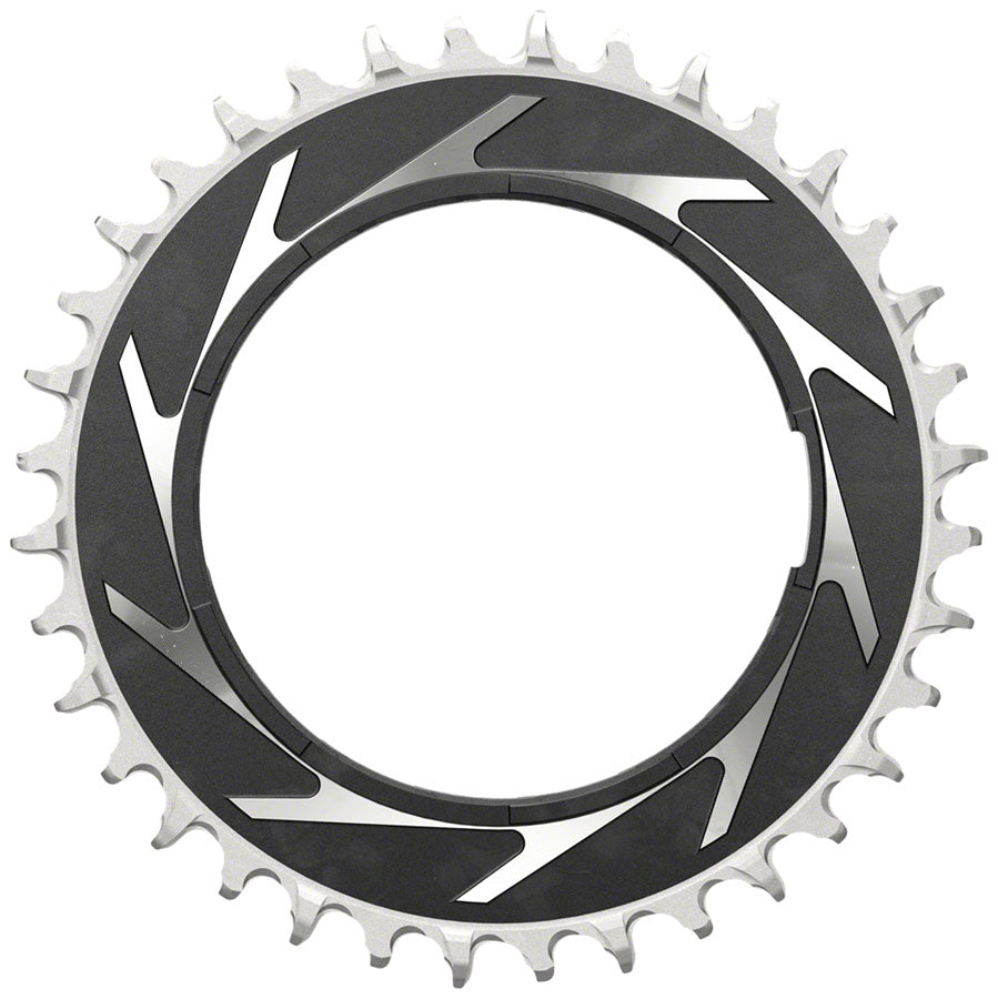 SRAM XX SL Eagle T-Type Thread Mount Chainring - 36t 12-Speed Thread Mount  For XX SL PM Spider 3mm Offset Aluminum BLK/Silver