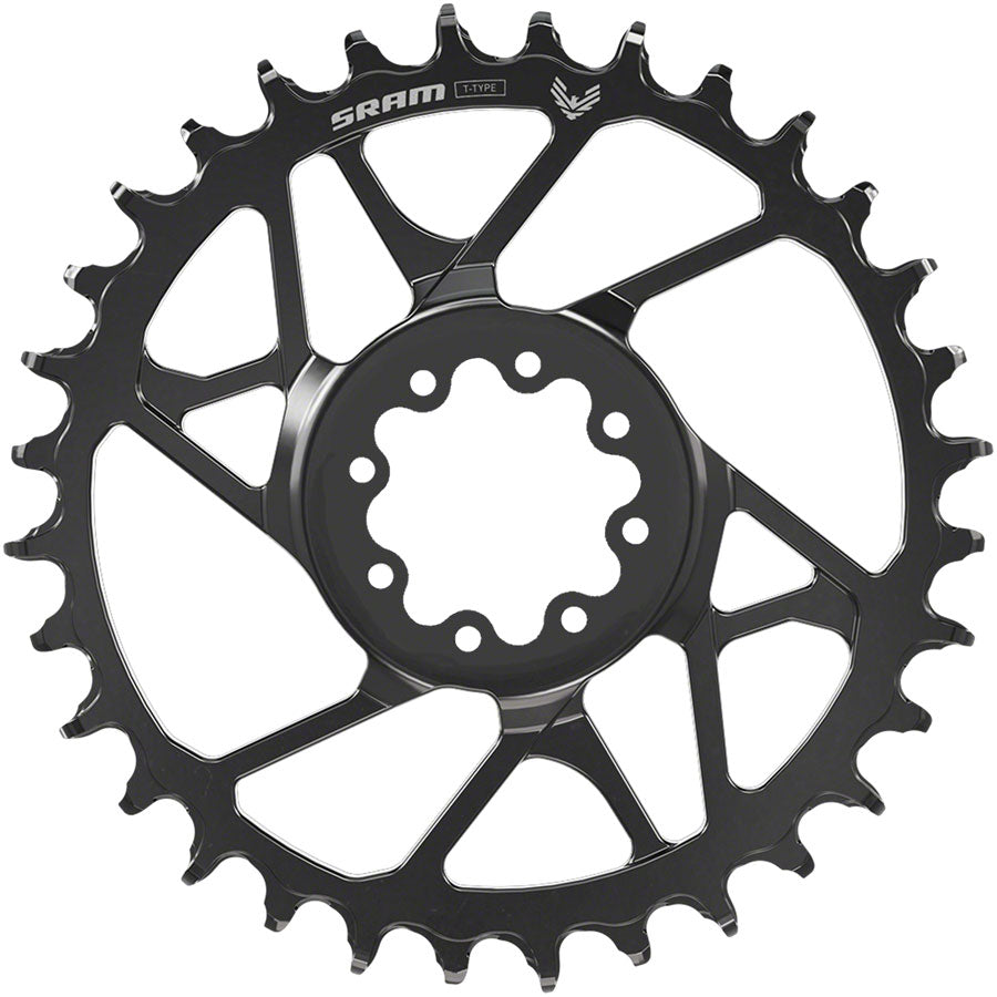 SRAM S1000 Eagle T-Type Direct Mount Chainring - 34t 12-Speed 8-Bolt Direct Mount 3mm Offset Steel BLK