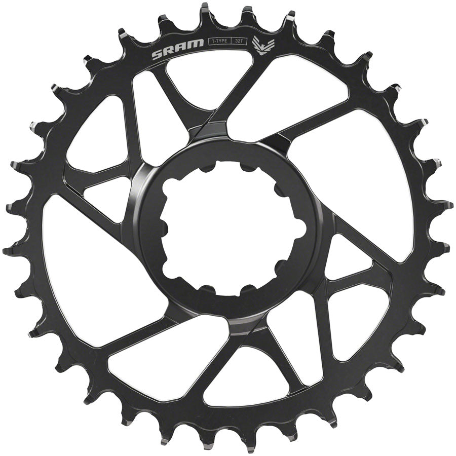 SRAM Eagle 70 T-Type Direct Mount Chainring - 32t 12-Speed 3-Bolt Direct Mount 3mm Offset Steel BLK