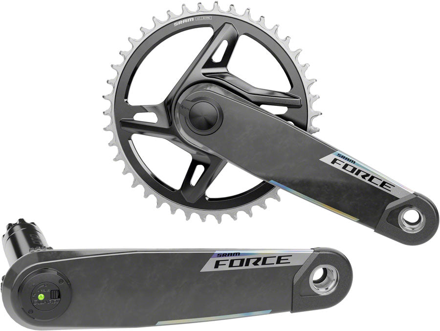 SRAM Force 1x XPLR AXS Power Meter Wide Crankset - 165mm 12/13-Speed 42t 8-Bolt Direct Mount DUB PM Spindle Carbon E1