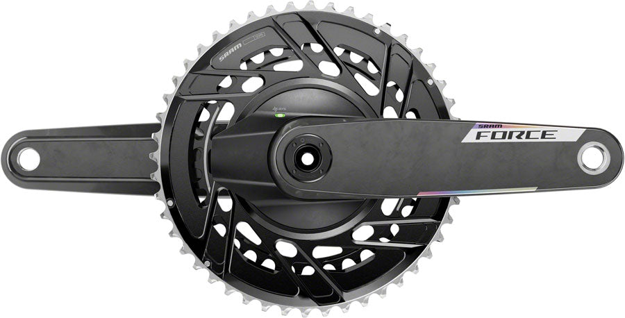 SRAM Force AXS Power Meter Crankset - 160mm 12-Speed 46/33t Thread Mount 8-Bolt PM Spider DUB Spindle Carbon E1