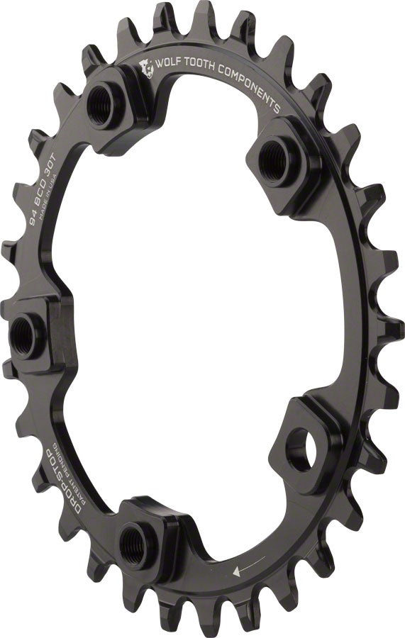 Wolf Tooth 94 BCD Chainring - 32t 94 BCD 5-Bolt Drop-Stop A Black