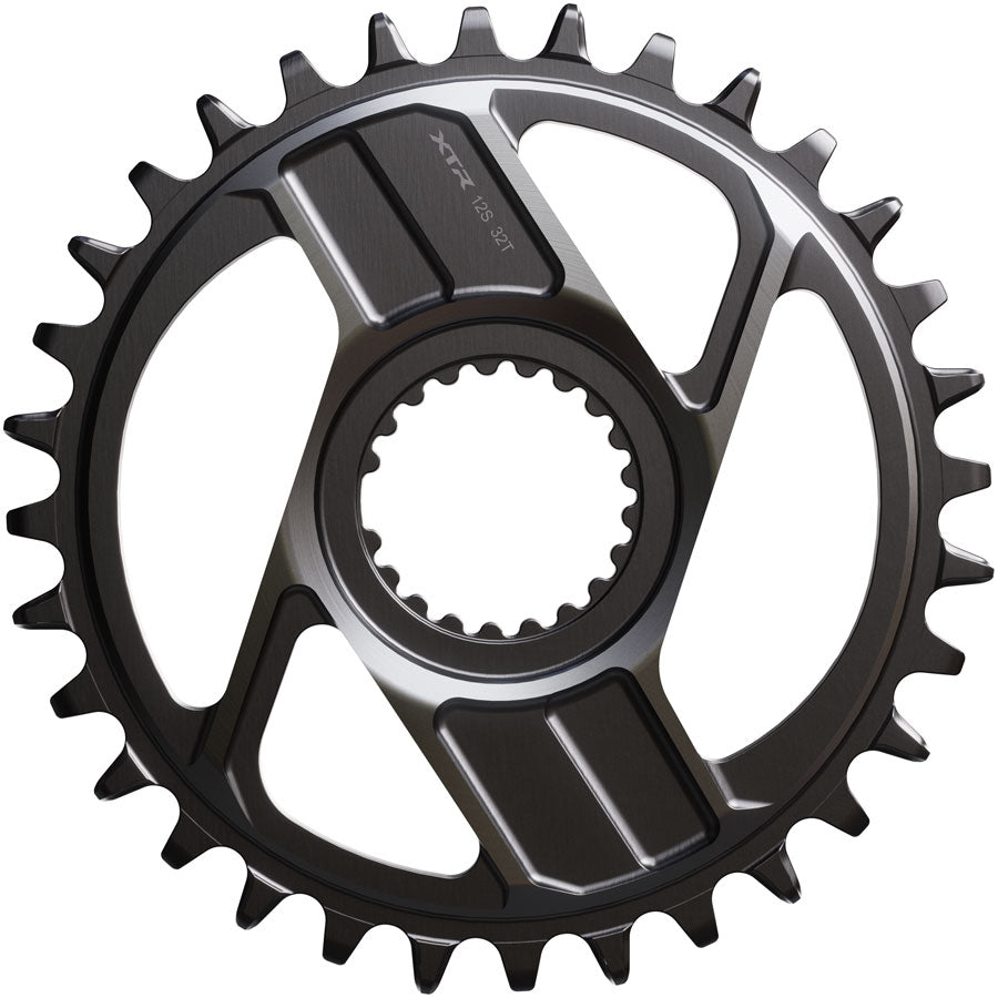 Shimano XTR SM-CRM96 1x Direct Mount Chainring - 32t Shimano Direct Mount For 12-Speed HG+ Chain Fits M9200 M9220 Crank Dark Gray