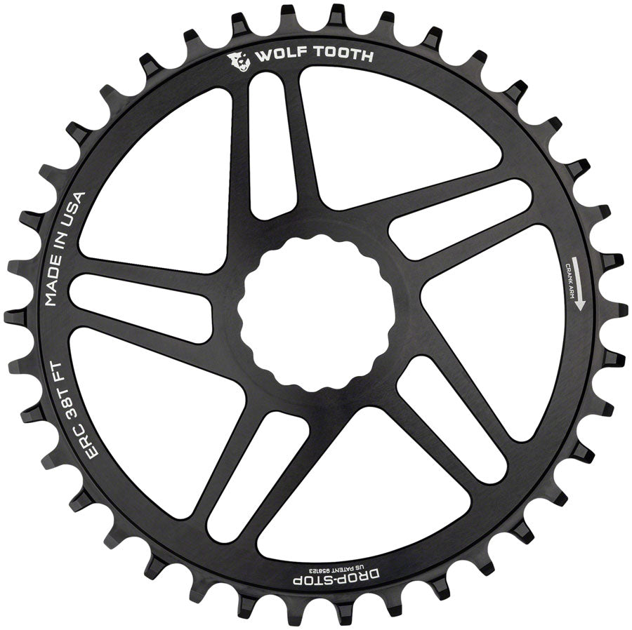 Wolf Tooth Direct Mount Chainring - 42t RaceFace CINCH Direct Mount Drop-Stop B 10/11/12-Speed Eagle Flattop Compatible BLK