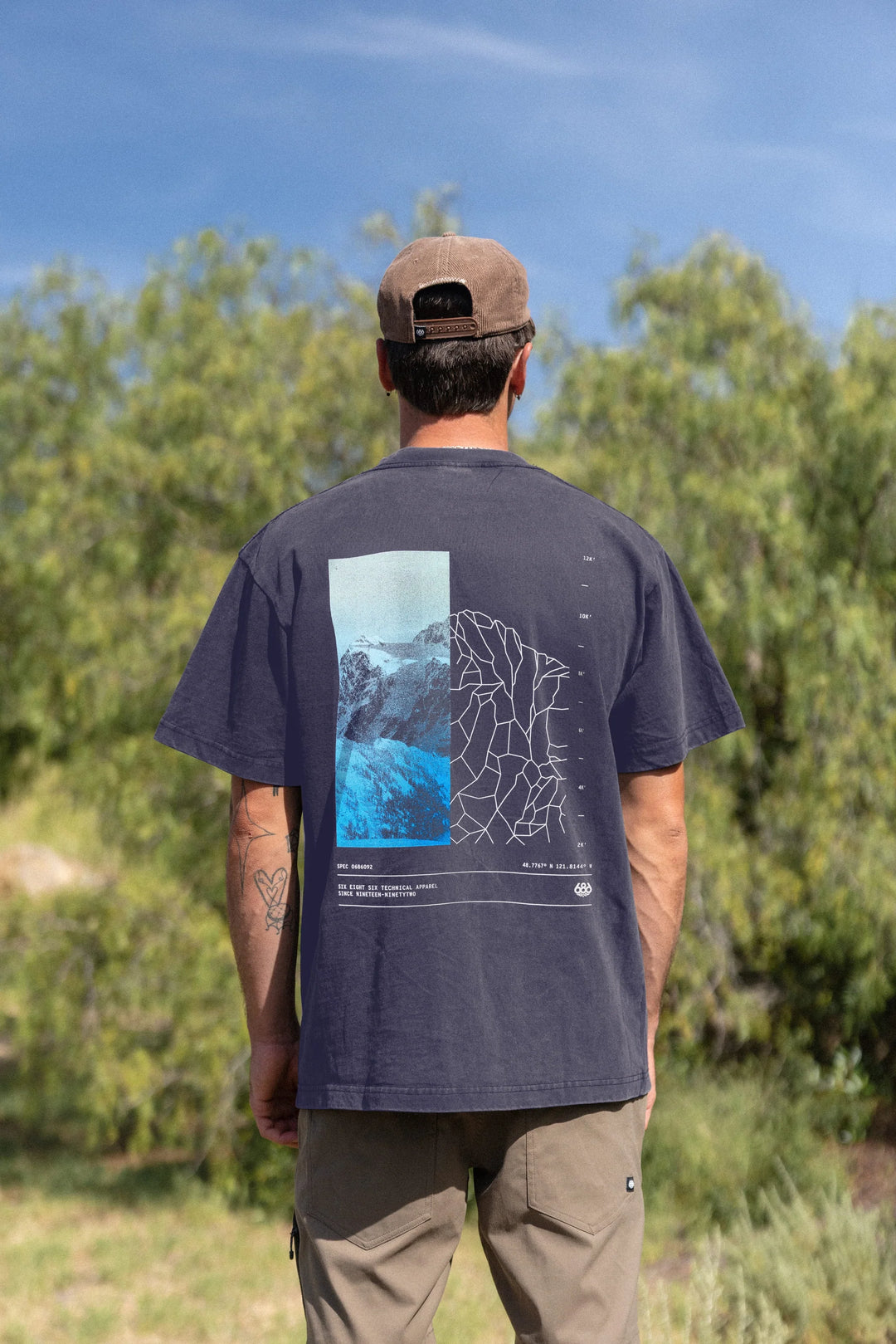 686 Peaks Relaxed SS T Shirt