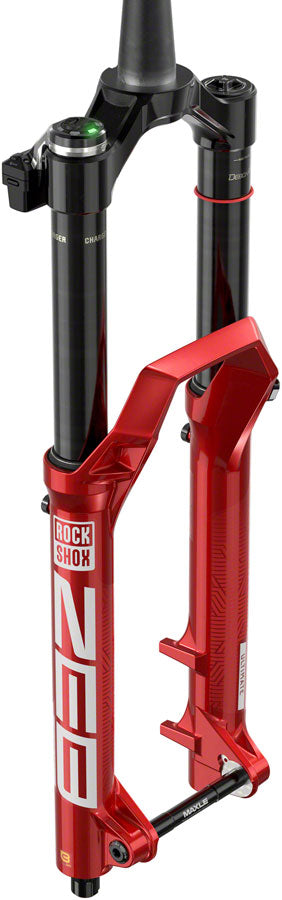 RockShox ZEB Ultimate Flight Attendant Charger 3.1 Suspension Fork - 29" 170 mm 15 x 110 mm 44 mm Offset Electric Red A3