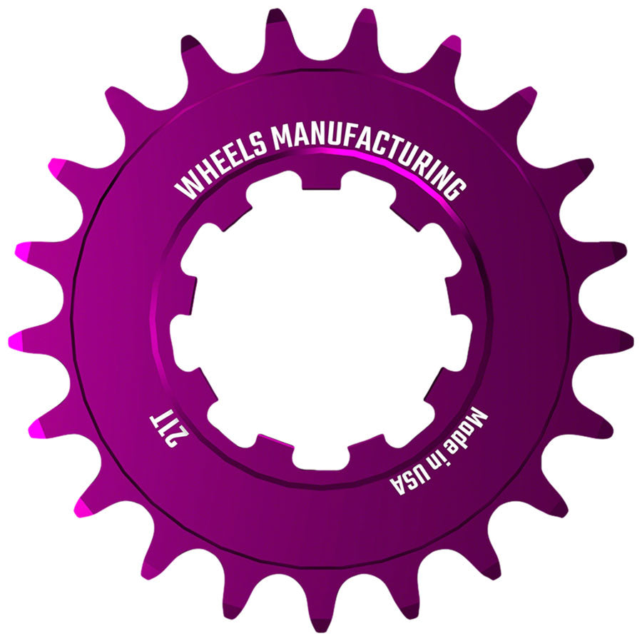 Wheels Manufacturing SOLO-SPEED Cog - 21t Fits SOLO-SPLINE SOLO-XD kits Purple