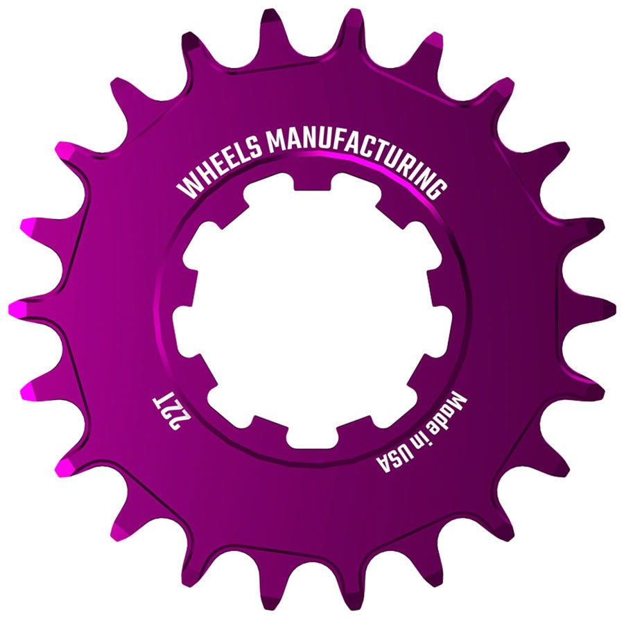 Wheels Manufacturing SOLO-SPEED Cog - 22t Fits SOLO-SPLINE SOLO-XD kits Purple