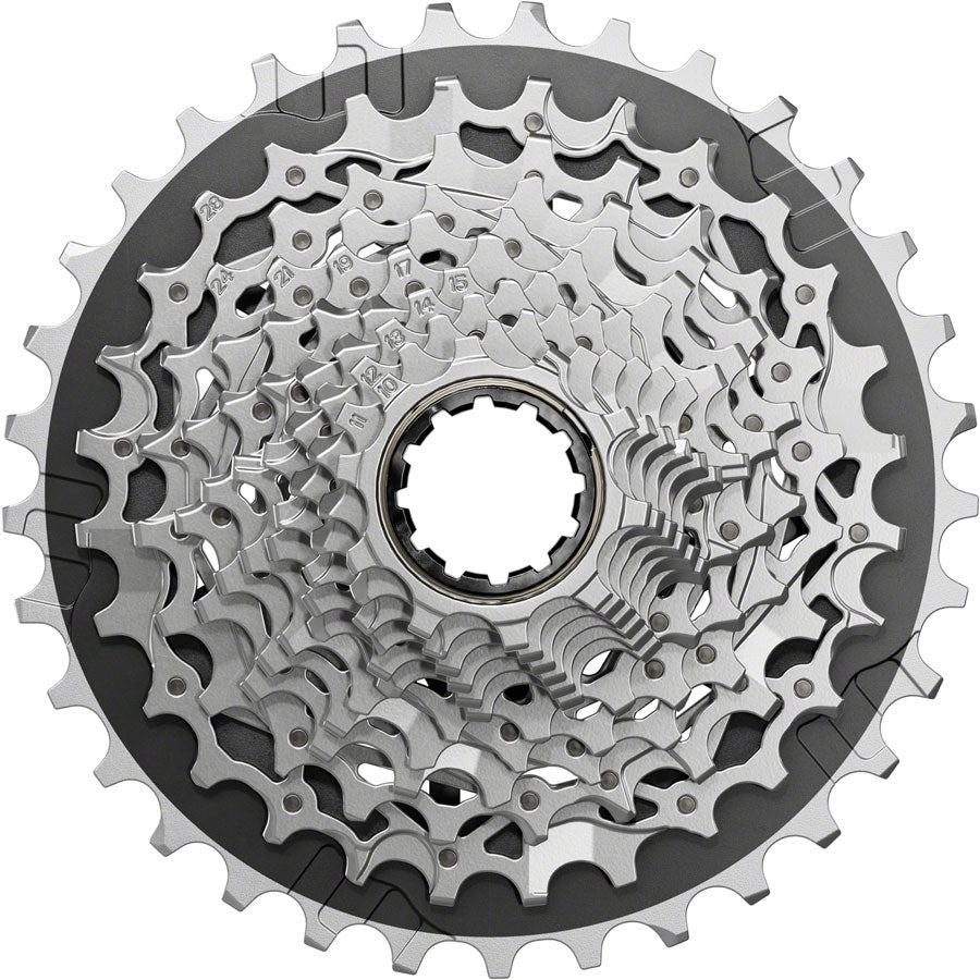 SRAM Force XG-1270 Cassette - 12-Speed 10-33t Silver For XDR Driver Body E1