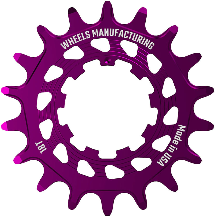 Wheels Manufacturing SOLO HG Cog - 18t Fits SOLO-HG Kits Purple